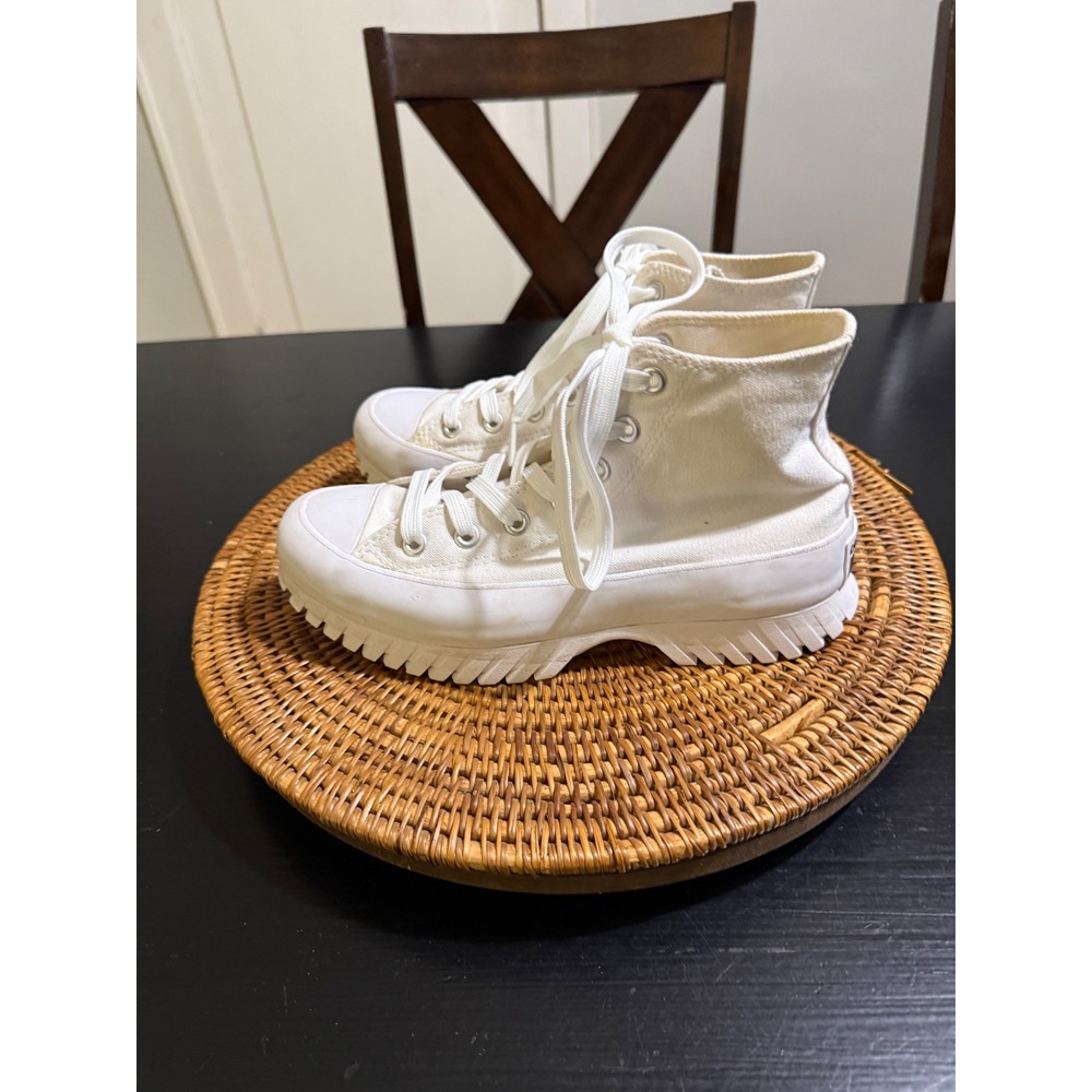 Converse All Star Lugged 2.0 High Top White Platform A00871C Womens 7.5 - Picture 2 of 8